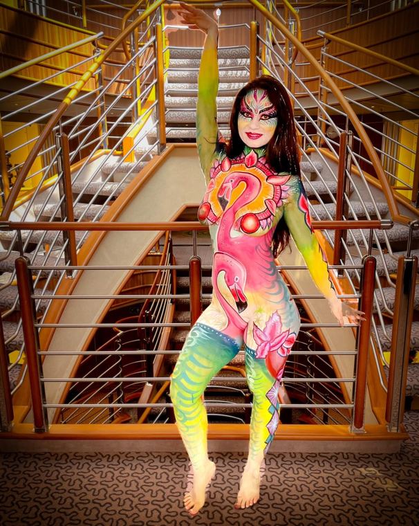 Bodypainting aboard