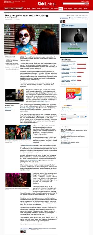 CNN coverage: Bodypainting feature