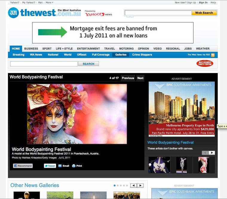 The West Australian coverage: World Bodypainting Festival gallery