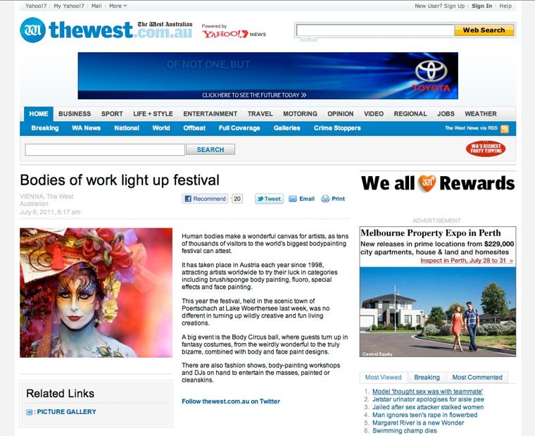 The West Australian coverage: Bodies of work light up festival